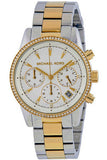 Buy Shop Michael Kors Brinkley Chronograph Silver Dial Two Tone Steel Strap Watch for Women - MK6188 USA Online