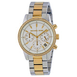 Buy Shop Michael Kors Ritz White Dial Two Tone Steel Strap Watch for Women - MK6474 USA Online