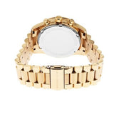 Buy Shop Michael Kors Ritz Chronograph Gold Dial Gold Steel Strap Watch For Women - MK6484 USA Online