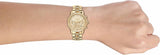 Buy Shop Michael Kors Ritz Chronograph Gold Dial Gold Steel Strap Watch For Women - MK6937 USA Online