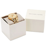 Buy Shop Michael Kors Ritz Chronograph Gold Dial Gold Steel Strap Watch For Women - MK6937 USA Online