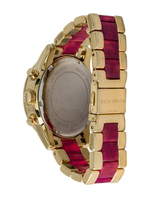 Buy Shop Michael Kors Ritz Chronograph Gold Dial Two Tone Steel Strap Watch For Women - MK6517 USA Online
