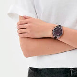 Buy Shop Michael Kors Ritz Chronograph Purple Dial Purple Steel Strap Watch For Women - MK6720 USA Online