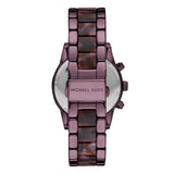 Buy Shop Michael Kors Ritz Chronograph Purple Dial Purple Steel Strap Watch For Women - MK6720 USA Online
