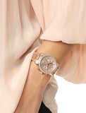 Buy Shop Michael Kors Ritz Chronograph Rose Gold Dial Rose Gold Steel Strap Watch for Women - MK6357 USA Online