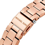 Buy Shop Michael Kors Ritz Chronograph Rose Gold Dial Rose Gold Steel Strap Watch For Women - MK6485 USA Online