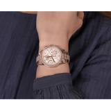 Buy Shop Michael Kors Ritz Chronograph Rose Gold Dial Rose Gold Steel Strap Watch For Women - MK6598 USA Online