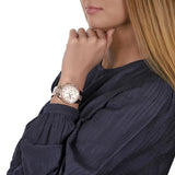 Buy Shop Michael Kors Ritz Chronograph Rose Gold Dial Rose Gold Steel Strap Watch For Women - MK6598 USA Online