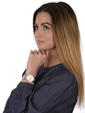 Buy Shop Michael Kors Ritz Chronograph Rose Gold Dial Rose Gold Steel Strap Watch For Women - MK6598 USA Online
