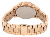 Buy Shop Michael Kors Ritz Chronograph Rose Gold Dial Rose Gold Steel Strap Watch For Women - MK6598 USA Online