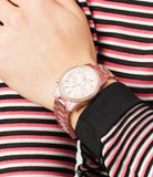 Buy Shop Michael Kors Ritz Chronograph Rose Gold Dial Rose Gold Steel Strap Watch For Women - MK6753 USA Online