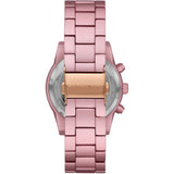 Buy Shop Michael Kors Ritz Chronograph Rose Gold Dial Rose Gold Steel Strap Watch For Women - MK6753 USA Online