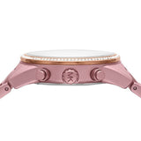 Buy Shop Michael Kors Ritz Chronograph Rose Gold Dial Rose Gold Steel Strap Watch For Women - MK6753 USA Online