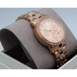 Buy Shop Michael Kors Ritz Chronograph Rose Gold Dial Rose Gold Steel Strap Watch For Women - MK7223 USA Online
