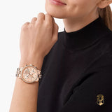 Buy Shop Michael Kors Ritz Chronograph Rose Gold Dial Rose Gold Steel Strap Watch For Women - MK7223 USA Online