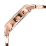 Buy Shop Michael Kors Ritz Chronograph Rose Gold Dial Rose Gold Steel Strap Watch For Women - MK7223 USA Online