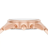 Buy Shop Michael Kors Ritz Chronograph Rose Gold Dial Rose Gold Steel Strap Watch For Women - MK7302 USA Online