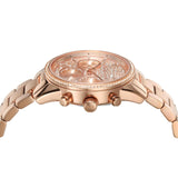 Buy Shop Michael Kors Ritz Chronograph Rose Gold Dial Rose Gold Steel Strap Watch For Women - MK7302 USA Online