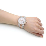 Buy Shop Michael Kors Ritz Chronograph Silver Dial Two Tone Steel Strap Watch For Women - MK6938 USA Online