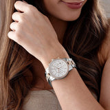 Buy Shop Michael Kors Ritz Chronograph Silver Dial Two Tone Steel Strap Watch For Women - MK6938 USA Online