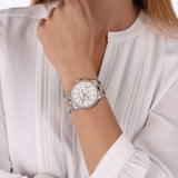 Buy Shop Michael Kors Ritz Chronograph Silver Dial Two Tone Steel Strap Watch For Women - MK6938 USA Online