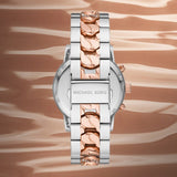 Buy Shop Michael Kors Ritz Chronograph Silver Dial Two Tone Steel Strap Watch For Women - MK6938 USA Online