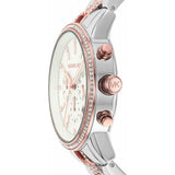 Buy Shop Michael Kors Ritz Chronograph Silver Dial Two Tone Steel Strap Watch For Women - MK6938 USA Online
