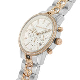 Buy Shop Michael Kors Ritz Chronograph Silver Dial Two Tone Steel Strap Watch For Women - MK6938 USA Online