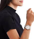 Buy Shop Michael Kors Ritz Chronograph White Dial Two Tone Steel Strap Watch For Women - MK6651 USA Online