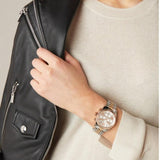 Buy Shop Michael Kors Ritz Chronograph White Dial Two Tone Steel Strap Watch For Women - MK6651 USA Online