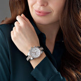 Buy Shop Michael Kors Ritz Chronograph White Dial Two Tone Steel Strap Watch For Women - MK6651 USA Online