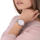 Buy Shop Michael Kors Ritz Chronograph White Dial Two Tone Steel Strap Watch For Women - MK6651 USA Online