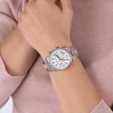 Buy Shop Michael Kors Ritz Chronograph White Dial Two Tone Steel Strap Watch For Women - MK6651 USA Online