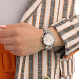 Buy Shop Michael Kors Ritz Chronograph White Dial Two Tone Steel Strap Watch For Women - MK6651 USA Online