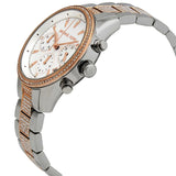 Buy Shop Michael Kors Ritz Chronograph White Dial Two Tone Steel Strap Watch For Women - MK6651 USA Online