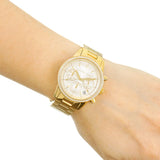 Buy Shop Michael Kors Ritz Gold Dial Gold Steel Strap Watch for Women - MK6356 USA Online