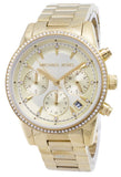 Buy Shop Michael Kors Ritz Gold Dial Gold Steel Strap Watch for Women - MK6356 USA Online
