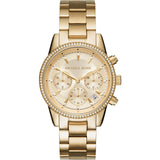 Buy Shop Michael Kors Parker White Dial Gold Steel Strap Watch for Women - MK6056 USA Online