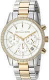 Buy Shop Michael Kors Ritz White Dial Two Tone Steel Strap Watch for Women - MK6474 USA Online