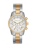 Buy Shop Michael Kors Ritz White Dial Two Tone Steel Strap Watch for Women - MK6474 USA Online
