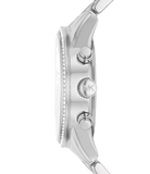 Buy Shop Michael Kors Ritz Chronograph Crystals Silver Dial Silver Steel Strap Watch For Women - MK7301 USA Online