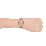 Buy Shop Michael Kors Ritz Three-Hand Glitz Rose Gold Dial Rose Gold Steel Strap Watch for Women - MK6748 USA Online
