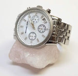 Buy Shop Michael Kors Ritz White Dial Silver Stainless Steel Strap Watch for Women - MK5020 USA Online