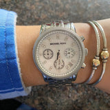 Buy Shop Michael Kors Ritz White Dial Silver Stainless Steel Strap Watch for Women - MK5020 USA Online