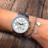 Buy Shop Michael Kors Ritz White Dial Silver Stainless Steel Strap Watch for Women - MK5020 USA Online