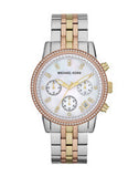 Buy Shop Michael Kors Ritz White Dial Two Tone Steel Strap Watch for Women - MK5650 USA Online