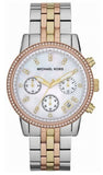 Buy Shop Michael Kors Ritz White Dial Two Tone Steel Strap Watch for Women - MK5650 USA Online