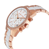 Buy Shop Michael Kors Ritz White Dial Two Tone Steel Strap Watch for Women - MK6324 USA Online