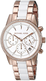 Buy Shop Michael Kors Ritz White Dial Two Tone Steel Strap Watch for Women - MK6324 USA Online