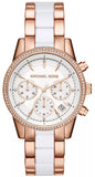 Buy Shop Michael Kors Ritz White Dial Two Tone Steel Strap Watch for Women - MK6324 USA Online